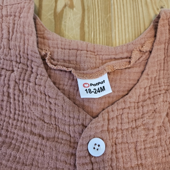 PAT PAT TODDLER Girls Linen Dress, size 18-24 - Picture 2 of 4